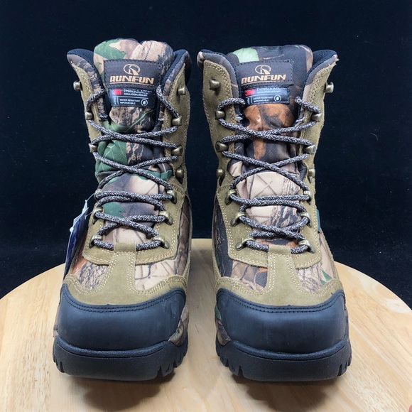 RUNFUN Men's camo Waterproof Lightweight Hunting Boots size 8 mens/wmns size 9.5 - Picture 4 of 9